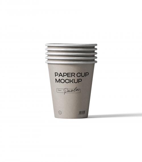 Creatoom - Paper Cups Mockup V5 Front View