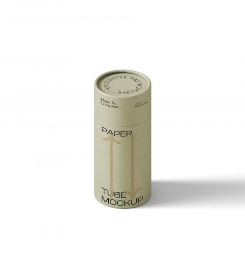 Creatoom - Paper Tube Mockup V5 Isometric