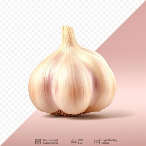 Garlic Ingredient For Cooking Isolated On Transparent Background