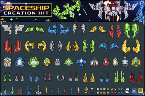 Deeezy - Spaceship Creation Kit - Game Assets