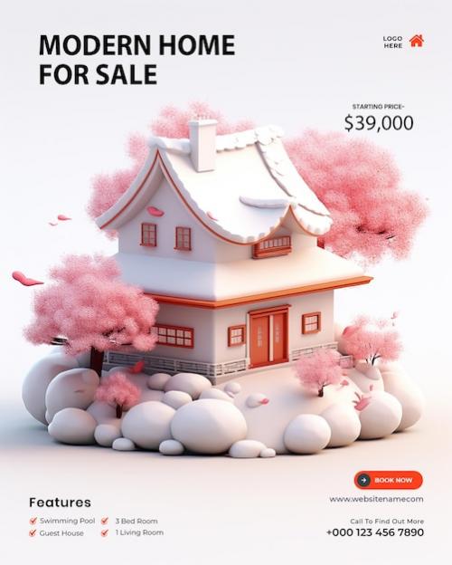 Free Psd Real Estate House Property Instagram Post Or Social Media Banner Template