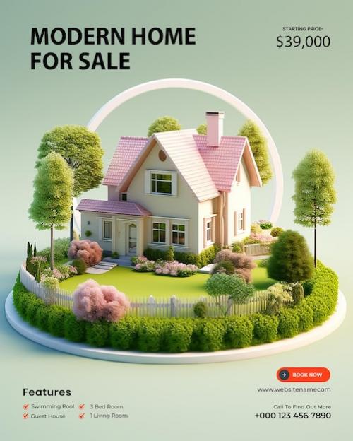 Free Psd Real Estate House Property Instagram Post Or Social Media Banner Template