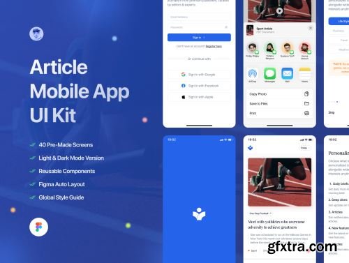Informa - Article Mobile App UI Kit Ui8.net