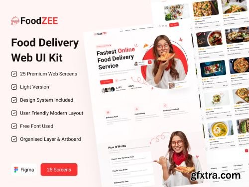 Food Delivery Web UI Kit Ui8.net