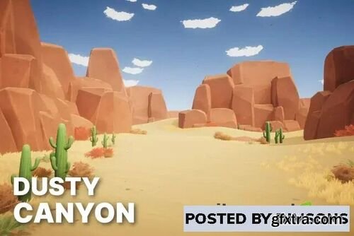 Dusty Canyon - Stylized Fantasy RPG Environment v1.0