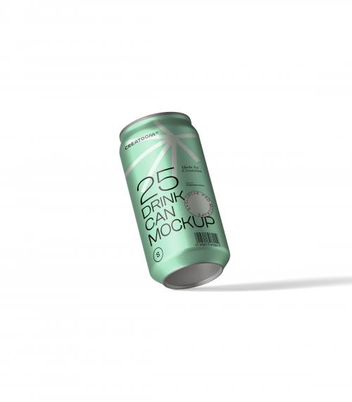Creatoom - Drink Can Mockup V13 Front View