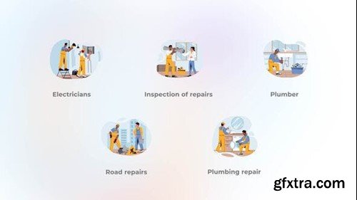 Videohive Home Repair Work - Construction Works 49625072