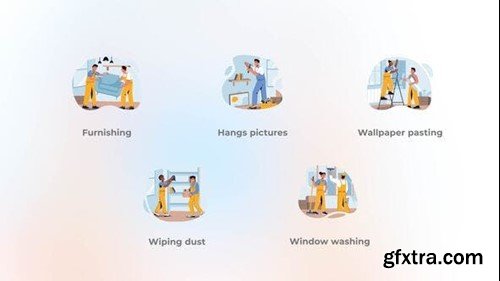 Videohive Different Types of Repair - Construction Works 49625062