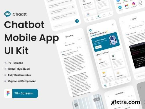 Chaatt –Chatbot App UI Kit Ui8.net