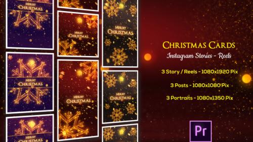 Videohive - Christmas Cards - Instagram Stories - Premiere Pro - 49622360