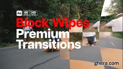 Videohive Premium Transitions Block Wipes 49816426