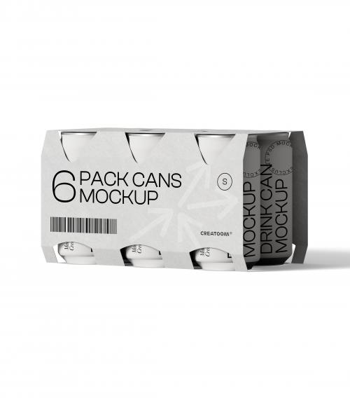 Creatoom - Pack Cans Mockup V8 Front View
