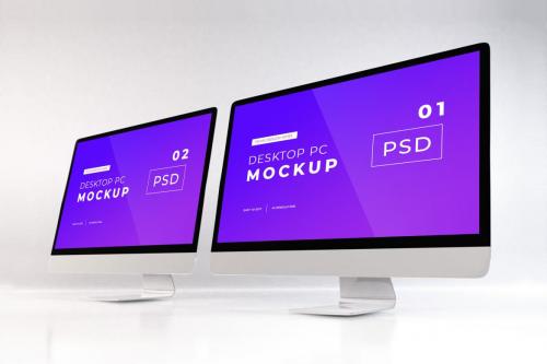 Deeezy - Realistic Personal Computer Mockup Template
