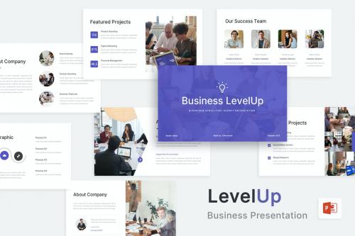 Business LevelUp PowerPoint Template
