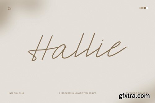 Hallie - Handwritten Script Font UYFSRR9