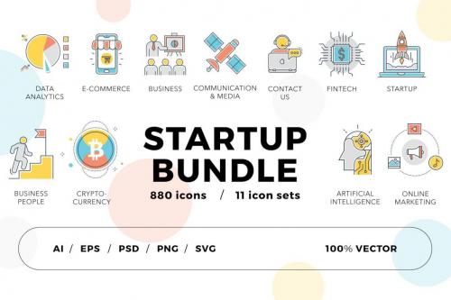 Deeezy - Startup Icons Bundle | Part 1