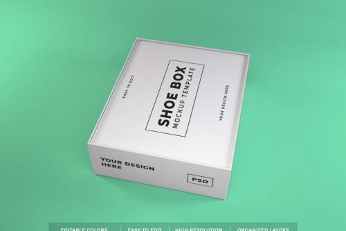 Deeezy - Realistic Shoe Box Packaging Mockup