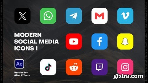 Videohive Modern Social Media Icons I 49835765