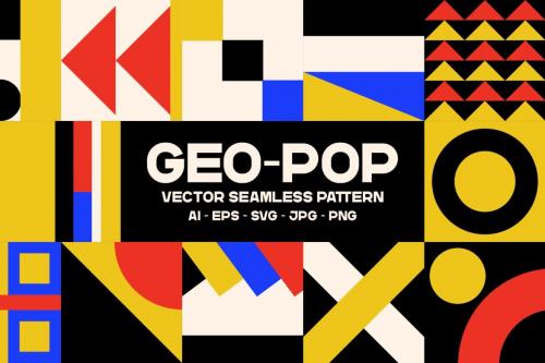 Deeezy - Geo-Pop 20 Seamless Pattern