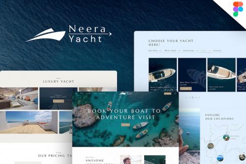 Neera - Yacht & Boat Travel Rental Figma Template