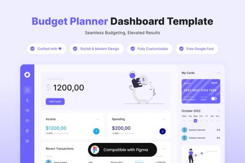 Budget Planner Dashboard Template