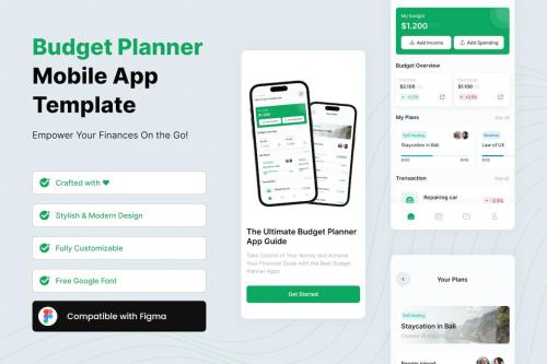 Budget Planner Mobile App Template
