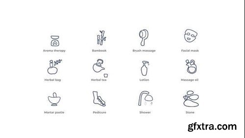 Videohive Spa - Outline Icons 49818777