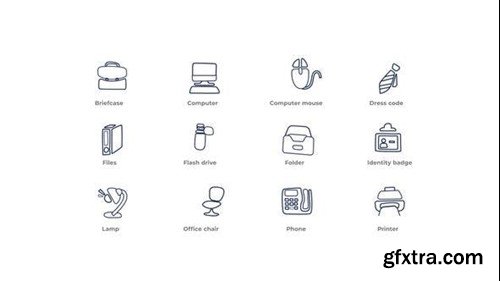 Videohive Office - Outline Icons 49818397