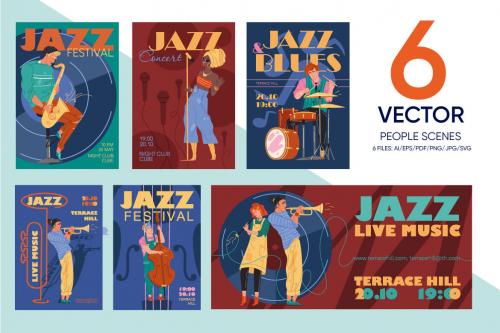 Deeezy - 6 Posters for Jazz Party