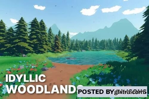 Idyllic Woodlands - Stylized Fantasy RPG Environment v1.1