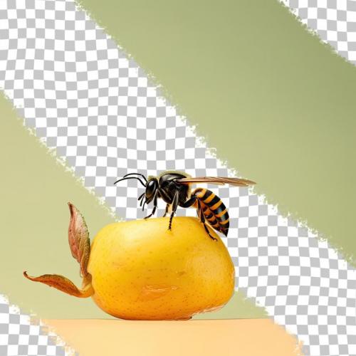 A Wasp Likes The Pear