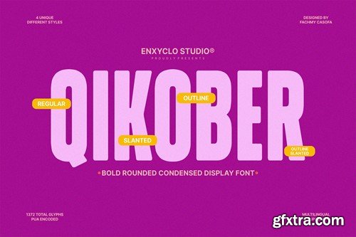 NCL Qikober - Bold Rounded Condensed Font QTYHS4R