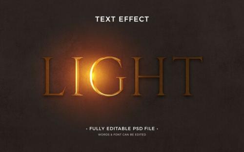 Light Text Effect