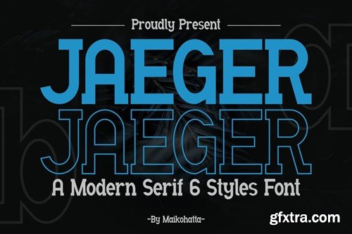 Jaeger - Modern Serif Font Family MXAYH4T