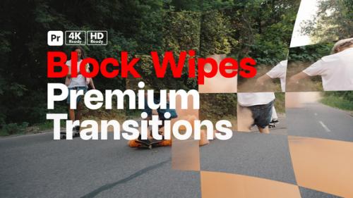 Videohive - Premium Transitions Block Wipes for Premiere Pro - 49816437