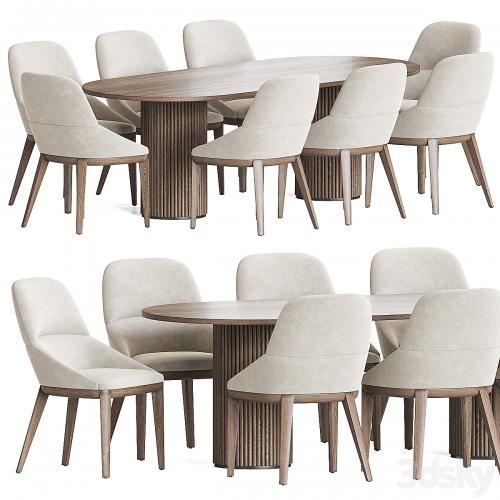 Queen Chair Campbell Table Dining Set