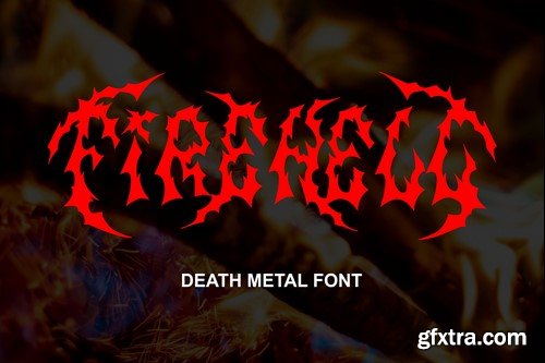 Fire Hell - death metal font FEW8TXQ