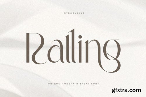 Ralling - Unique Luxury Modern Display Font 3GQ2ZUH