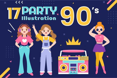 Deeezy - 90s Retro Party Illustration