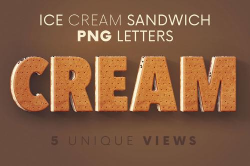 Deeezy - Ice Cream Sandwich - 3D Lettering