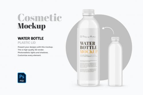 Deeezy - Plastic Water Bottle - PSD Mockup