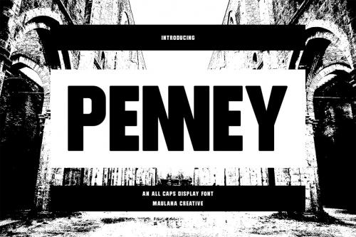 Deeezy - Penney All Caps Sans Serif Display Font