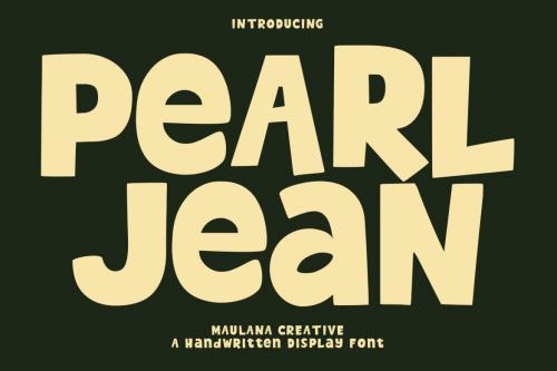 Deeezy - Pearl Jean Handwritten Display Font