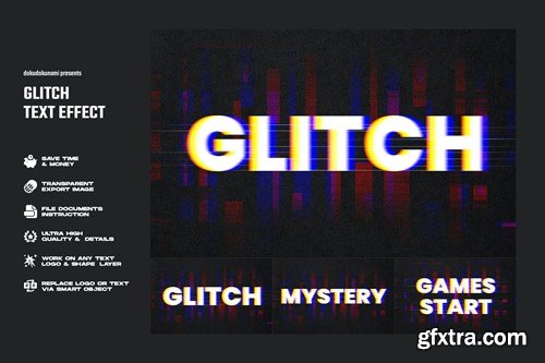 Glitch Text Effect ZQW8A7Z