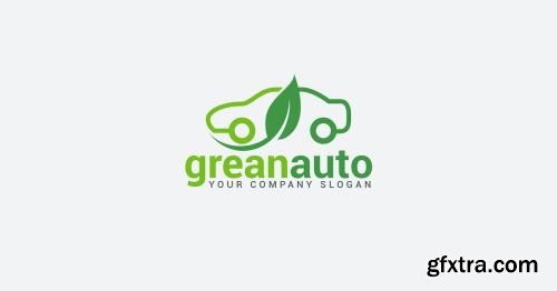 Green-Eco Car Logo Pack 8xAI
