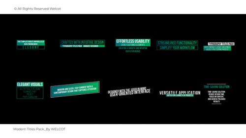 Videohive - Modern Titles Pack | FCPX - 49818890