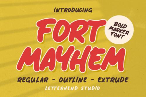 Deeezy - Fort Mayhem - Bold Marker Font