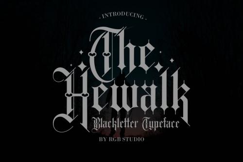 Deeezy - Hewalk - Blackletter Typeface Font