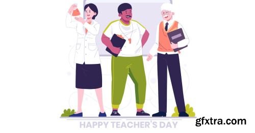 Teacher\'s Day Illustration Pack 10xAI
