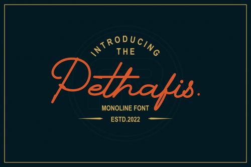 Deeezy - Pethafis - Monoline Signature Font